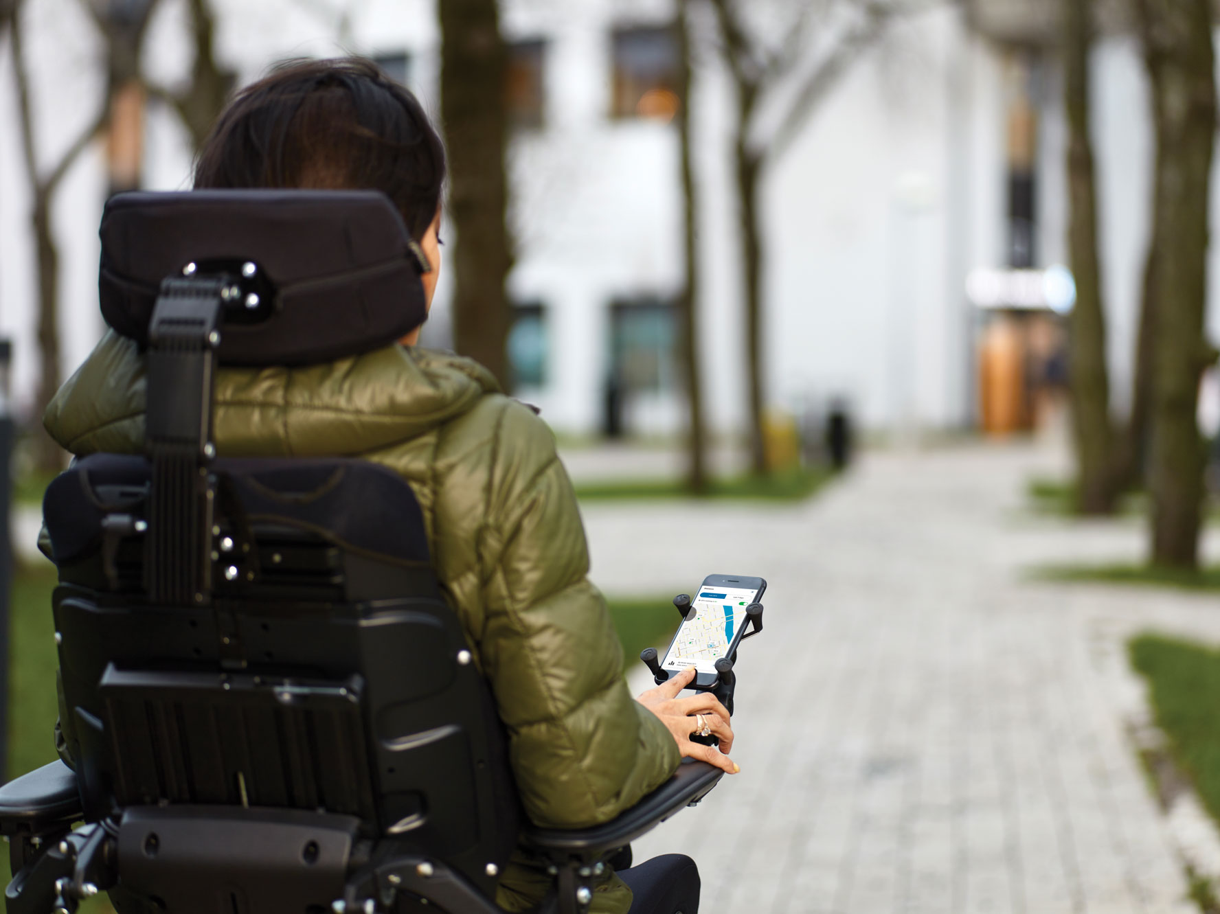 MyPermobil app in use